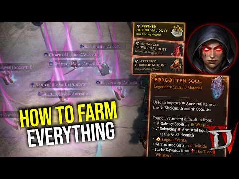 Diablo 4 - How to farm Mythics, Gems, Gold & more