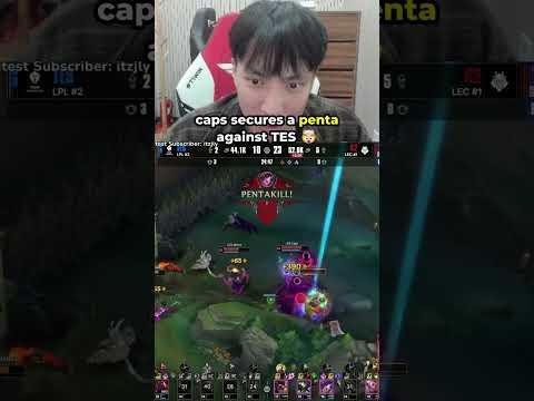 Caps PENTAKILL vs TES
