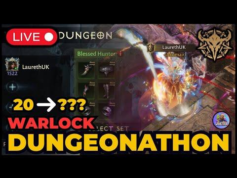 LIVE: WARLOCK DUNGEONATHON! 20 ➜ ??? Dungeons!