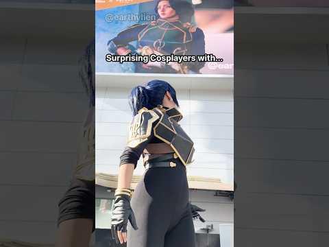 Surprising Cosplayers With a Billboard at Anime Expo