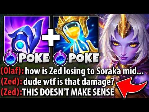 I GAVE THIS ZED A MENTAL BREAKDOWN WITH SORAKA MID (HE GOT EMBARRASSED)