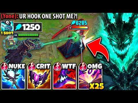 THRESH BUT MY HOOK ONE SHOTS YOU BECAUSE I HAVE 1250 AP! (DODGE MY Q OR DIE)