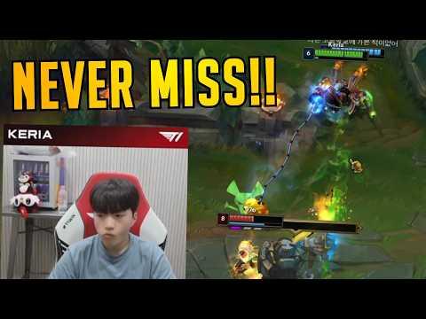T1 Keria Blitzcrank DOES NOT MISS! - HIGH ELO KR Pros SoloQ Highlights