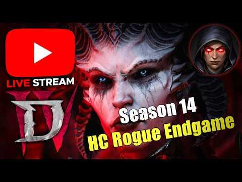 Diablo 4 Season 14 HCSSF Paragon 300 Rogue Blasting!
