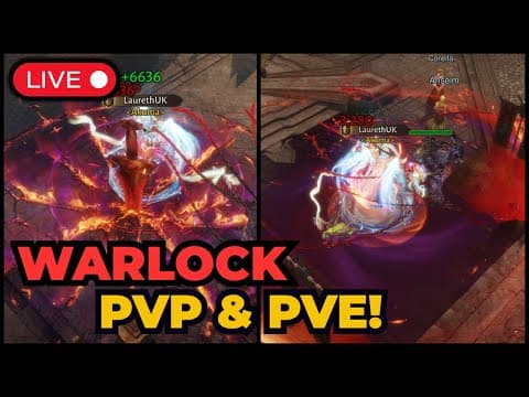 LIVE: Warlock PvP DoT Build + Viewer Dungeons!