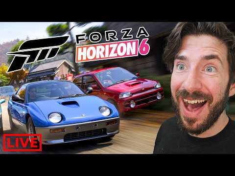 Making Silly Time Attack Cars In Forza Horizon 6! (Full sim setup)