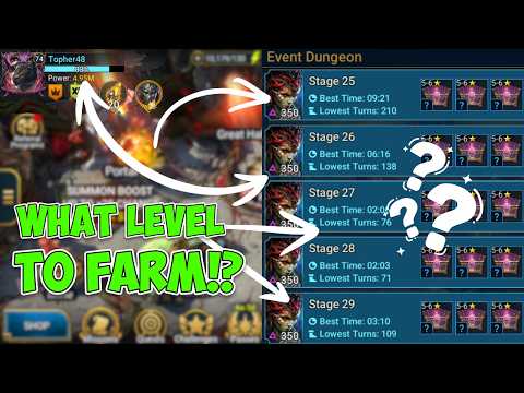 What Level to Farm Event Dungeon!? Raid: Shadow Legends