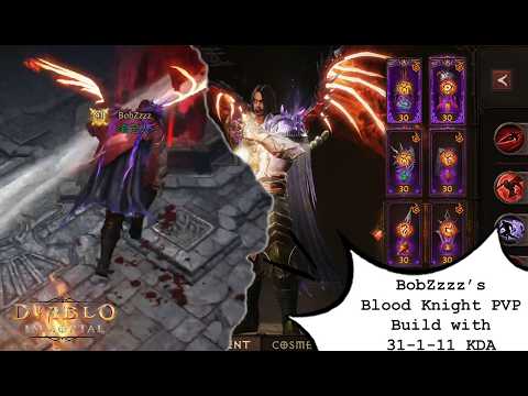 BobZzzz's 5K Reso PVP BLOOD KNIGHT w/ 31-1-11 KDA: Outnumbered Team VS Full Team | Diablo Immortal