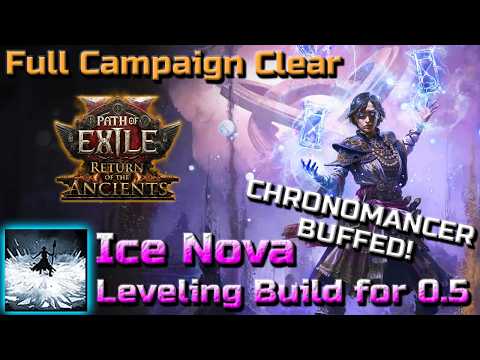 PREPARE FOR RETURN OF THE ANCIENTS LEAGUE 0.5 - My Top Best Sorceress Leveling Build Starter